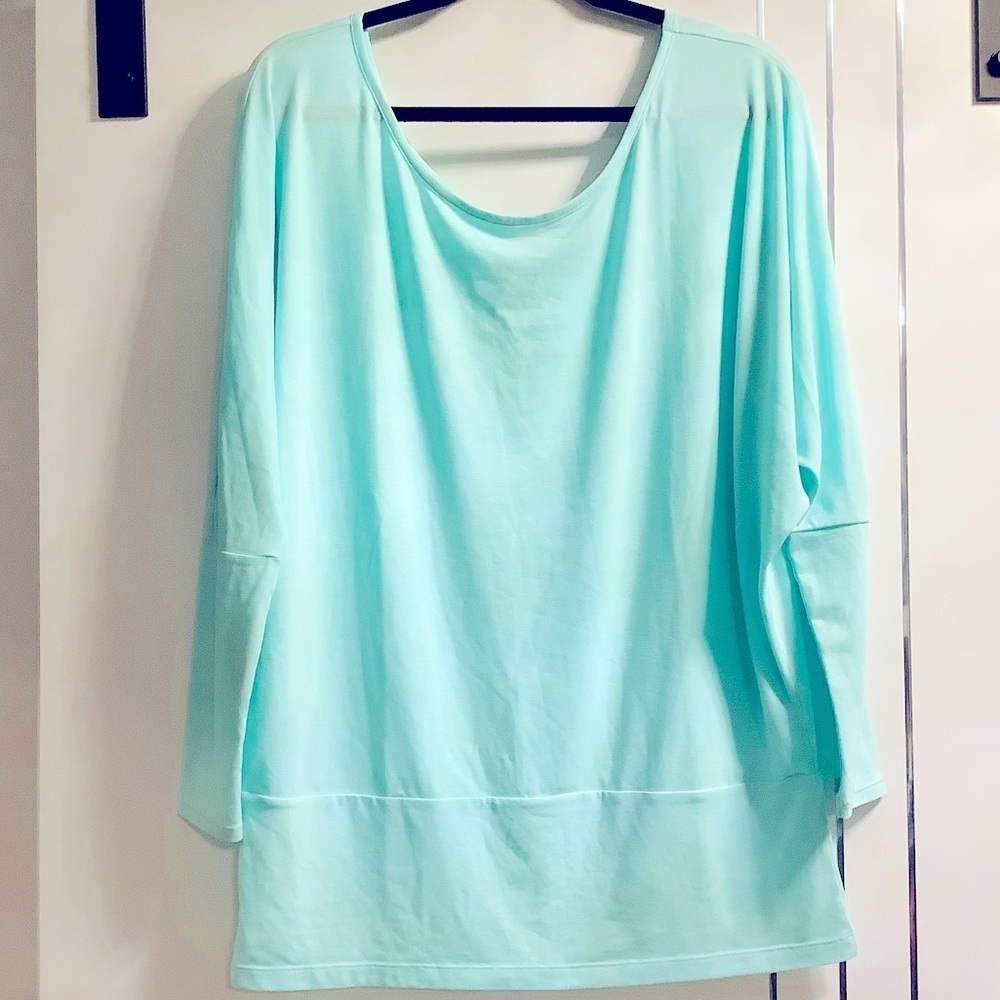Lucy  Mint Green Large Long Sleeved T Shirt NWOT